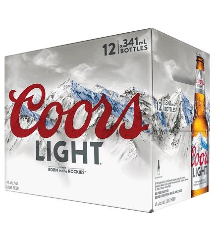 coors light 341 ml - 12 bottles chestermere liquor delivery