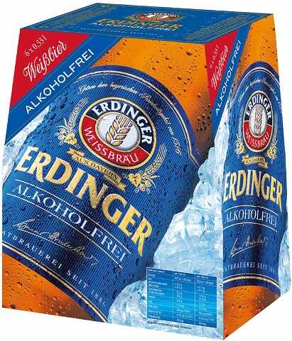 erdinger weissbier alkoholfrei 330 ml - 6 bottles chestermere liquor delivery