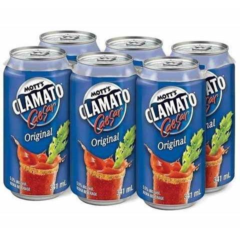 mott's clamato caesar original 341 ml - 6 cans chestermere liquor delivery